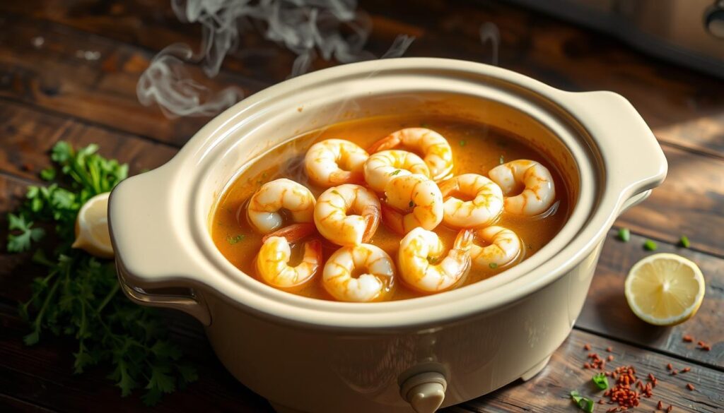 crock pot shrimp scampi